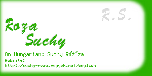 roza suchy business card